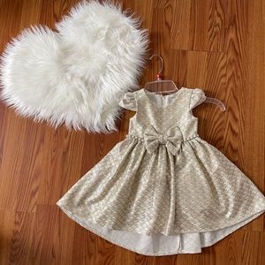 RARE EDITIONS, Toddler Girl Cap Sleeve Lurex Knit Dress, Size: 2T